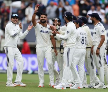 इंग्ल्यान्डमाथि भारतको सानदार जित, टेस्ट सिरिज १-१ को बराबरीमा